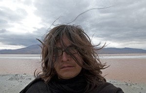 Manrico Montero  en el concierto anticipado del primer encuentro de música experimental y arte sonora en Tlaxco/Tlaxcala