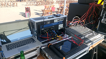 Equipo de audio Escenario Fiesta de Pueblo Mitla Oaxaca