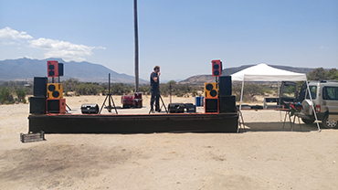Escenario Fiesta de Pueblo Mitla Oaxaca