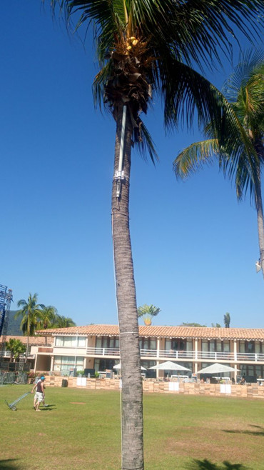 Antena Wifi de 2,4 Ghz de largo Alcanze para el Cashless del Festival Tropico 2018, Playa Diamante, Acapulco, Guerrero